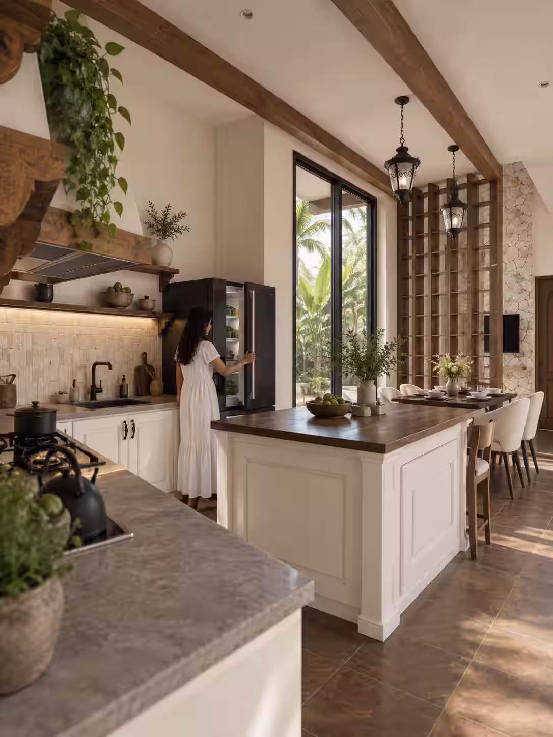 Meja pulau dapur Maison Bellagio